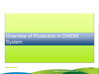 Quality and Process-Quality Circle
P_0023
Overview of Protection in DWDM
System
 
