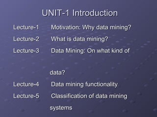 UNIT-1 Introduction ,[object Object],[object Object],[object Object],[object Object],[object Object],[object Object],[object Object],[object Object]