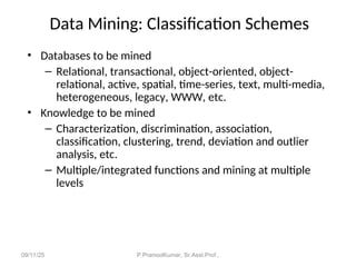 Data Mining and Warehousing Engineering Concept | PPT