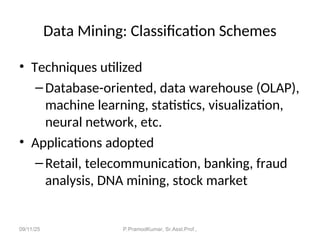 Data Mining and Warehousing Engineering Concept | PPT
