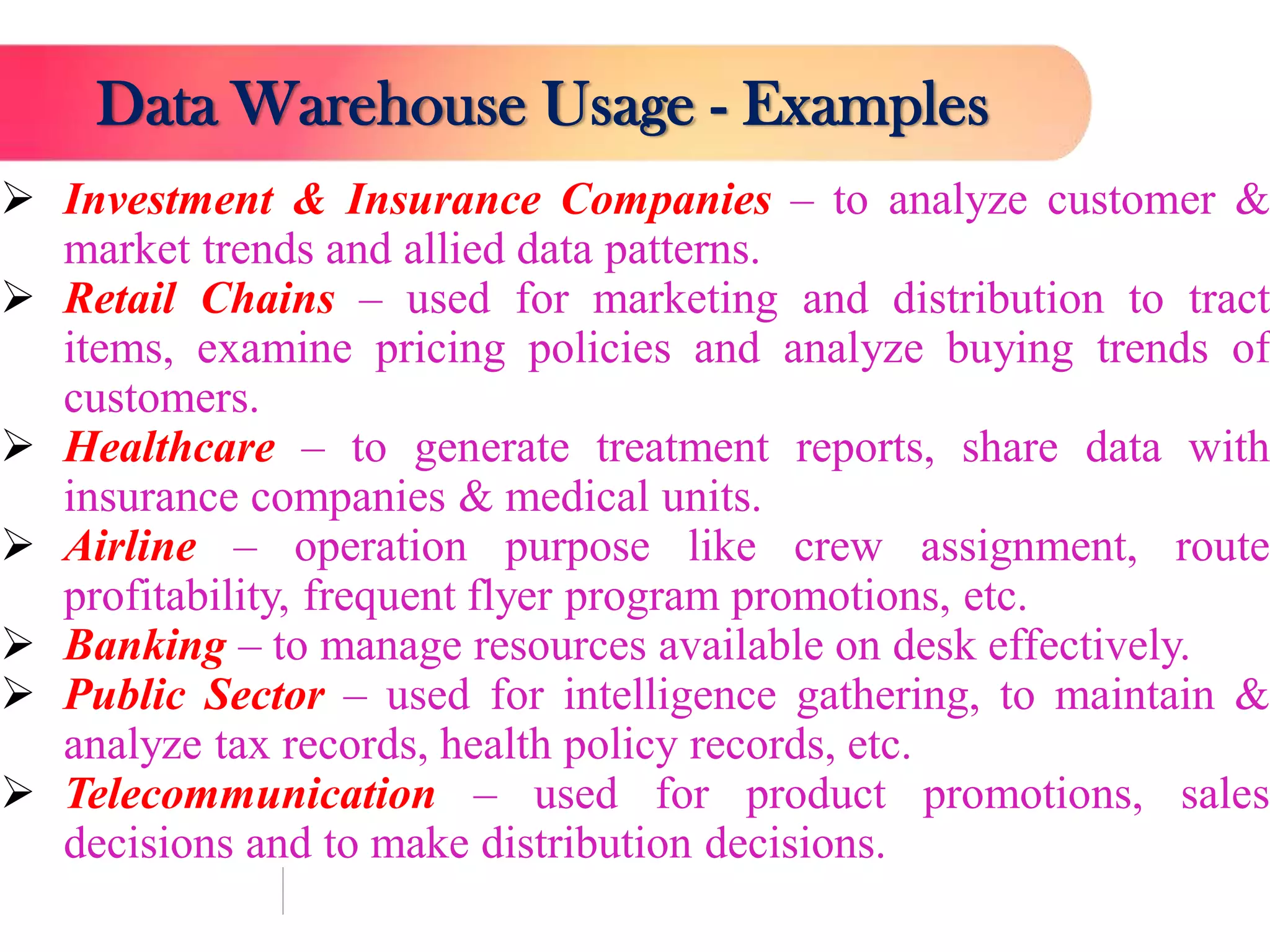 Introduction to Data Warehouse | PDF | Databases | Computer Software ...
