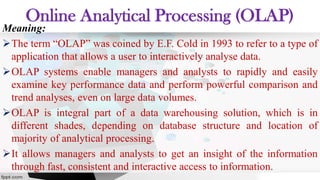 OLAP in Data Warehouse | PDF