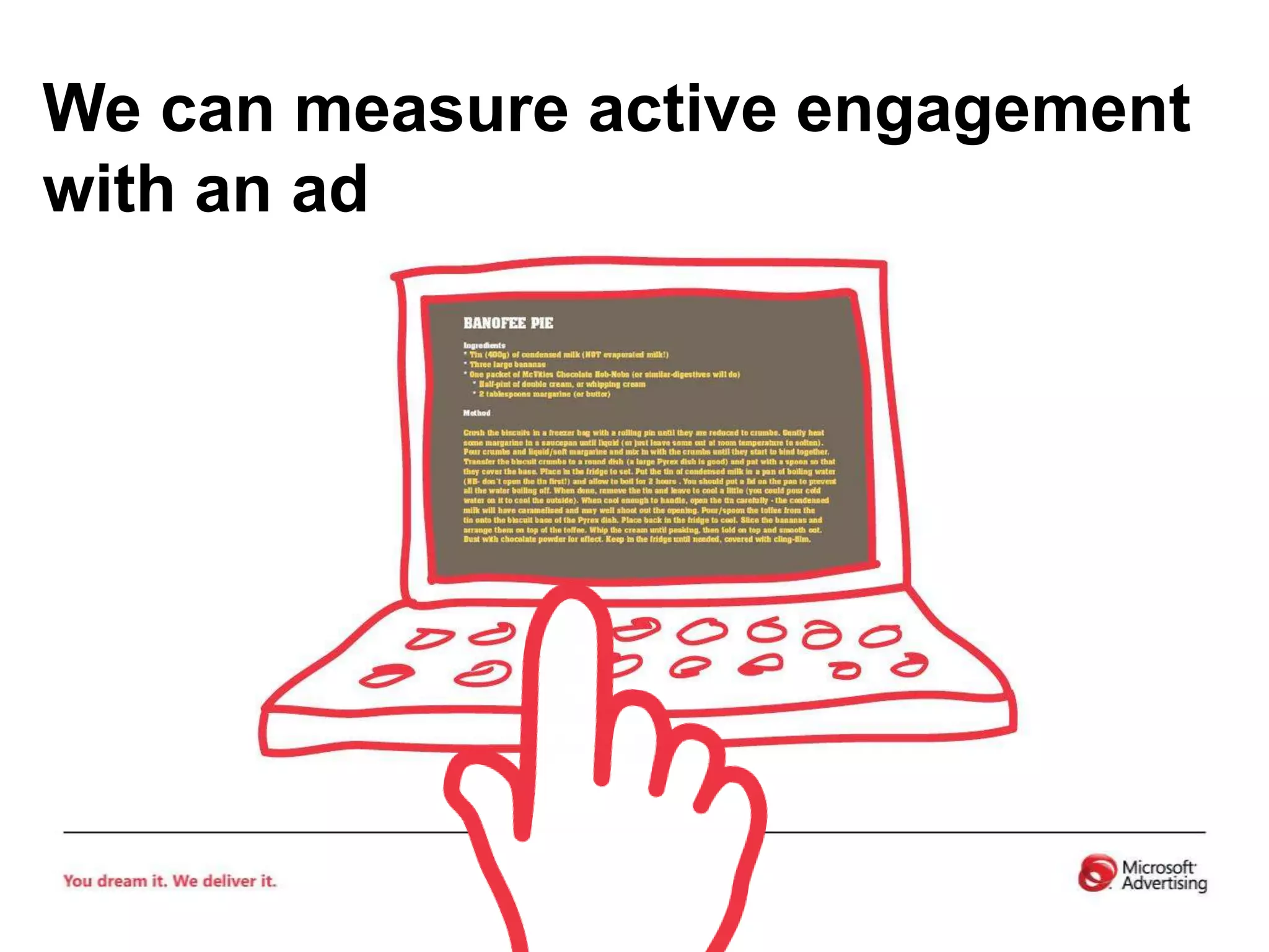 We can measure active engagement with an ad