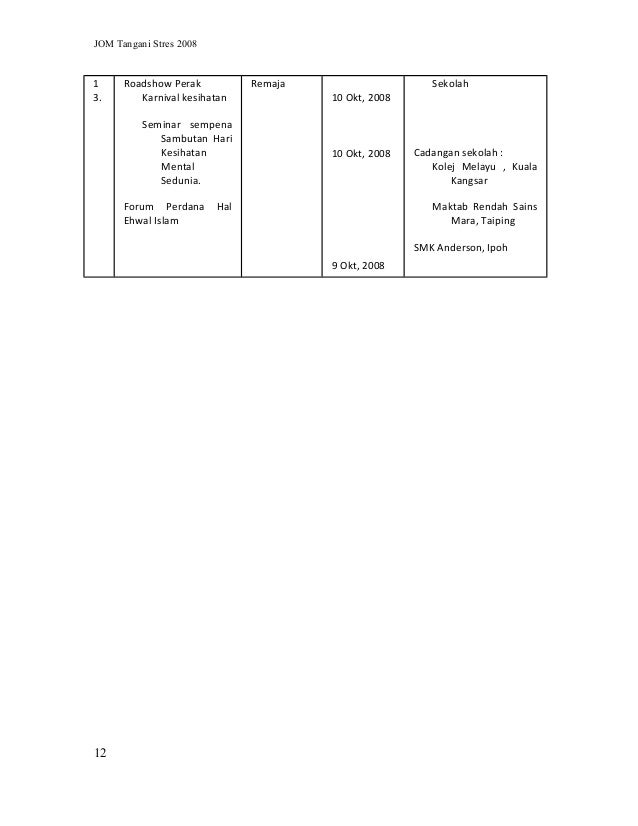 Program jom-tangani-stres