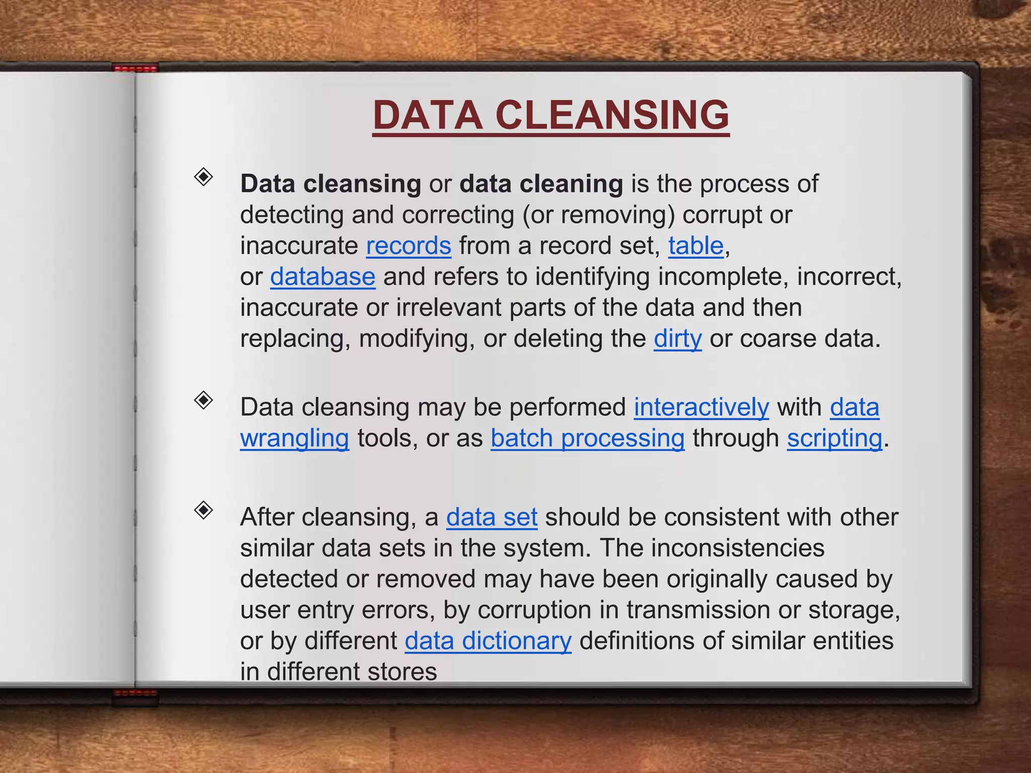 DATA PREPROCESSING AND DATA CLEANSING | PPTX