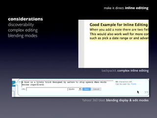 Designing Web Interfaces Book - O'Reilly Webcast Slide 24