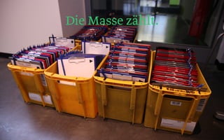 Foto Prototyping
25
Die Masse zählt.