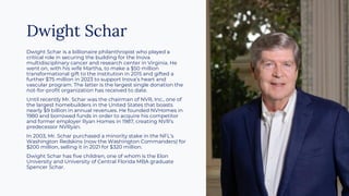 About Dwight Schar - Businessman and Philanthropist | PPT