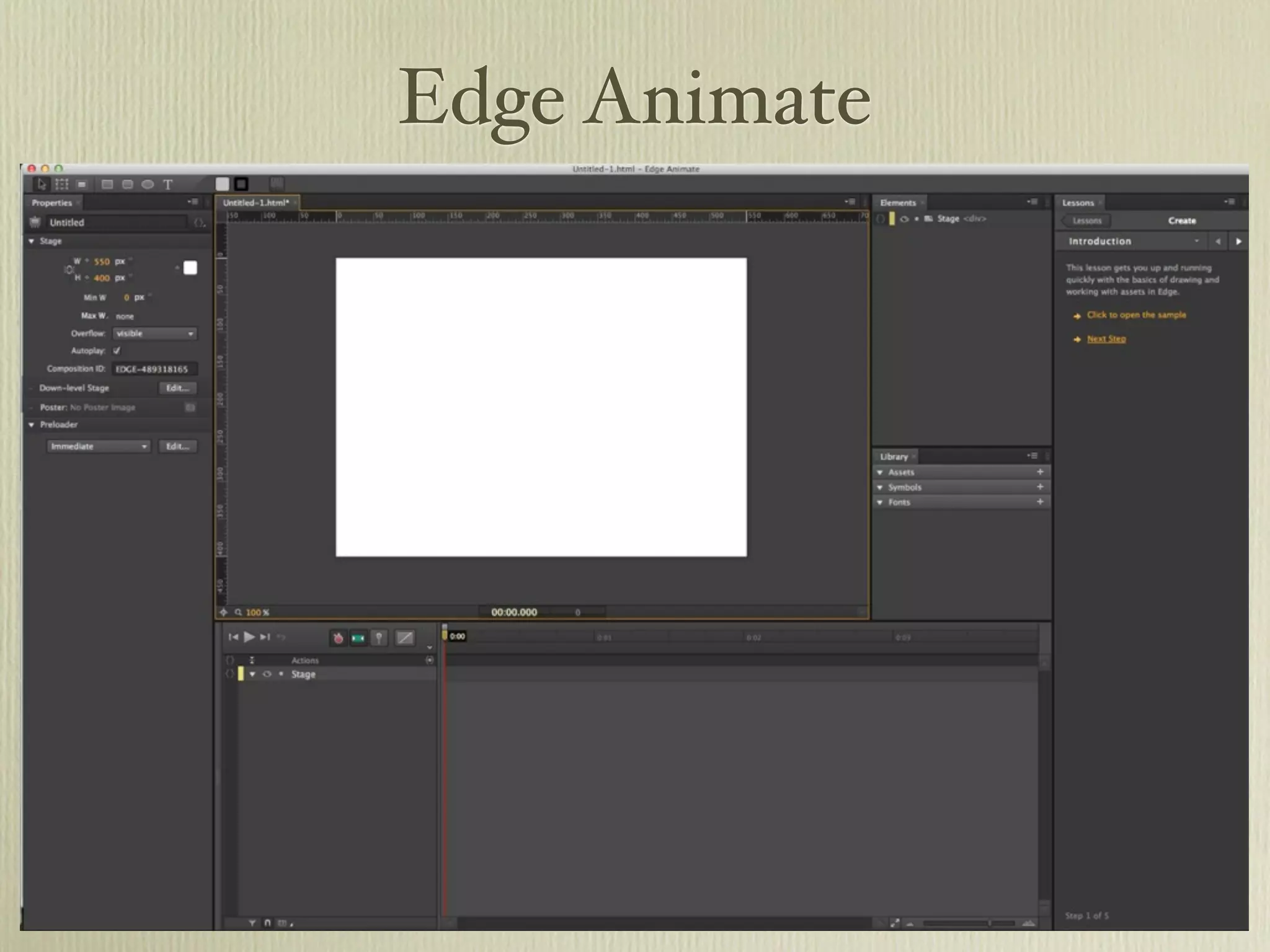 Other tools to create
       HTML5/CSS3/JS

• Edge Animate
• Proto (iPad app that can quickly wireframe)
• Brackets - new code editor
• Shadow - See your designs on your device(s)/
 debug
 