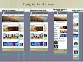 Designing for all screens
 