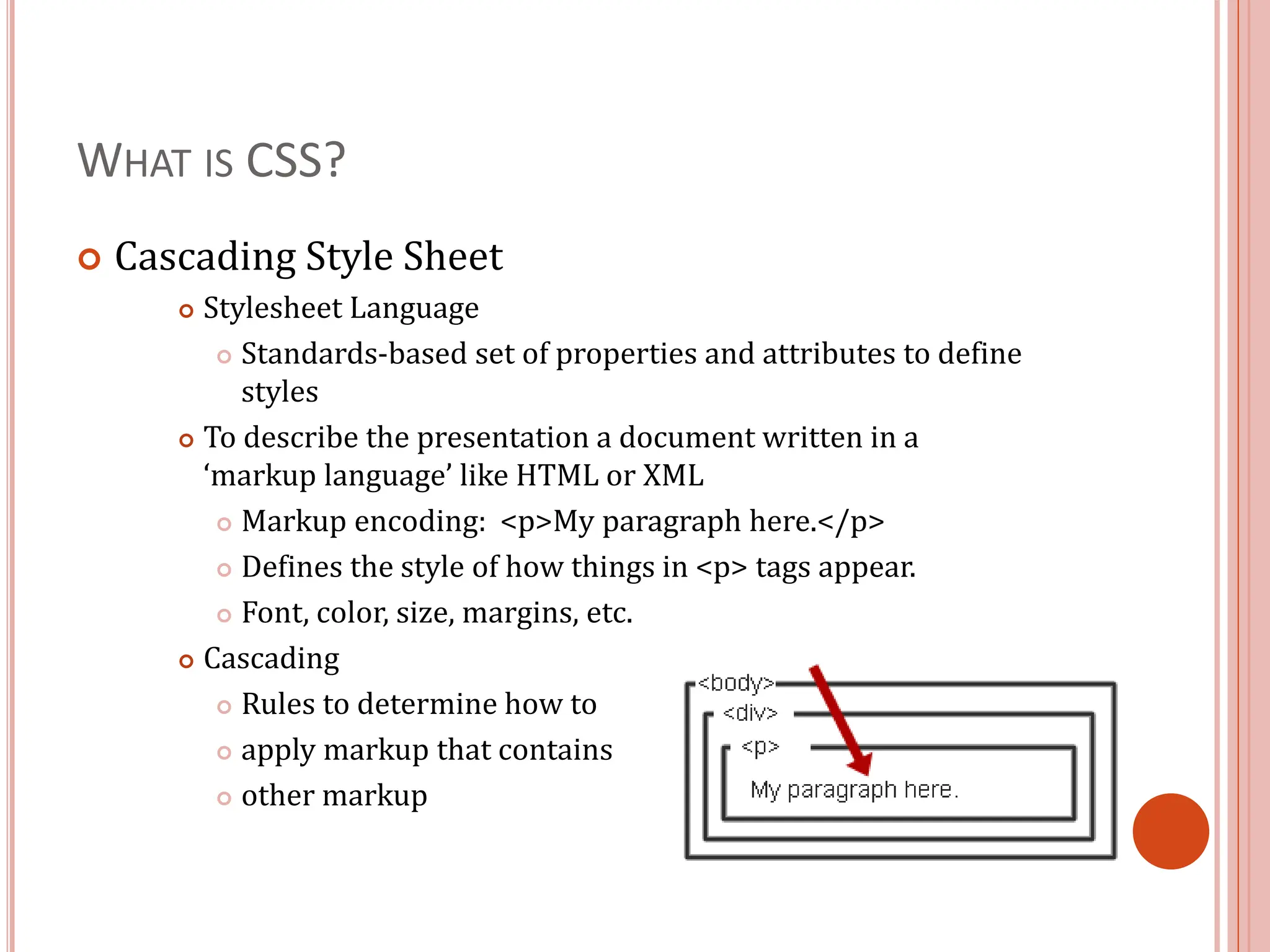 CSS Cascading Style Sheet Introduction slides | PPT
