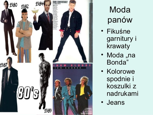 Moda lat 80-tych
