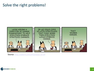 13
Solve the right problems!
Source: http://dilbert.com/strip/2012-10-29
 