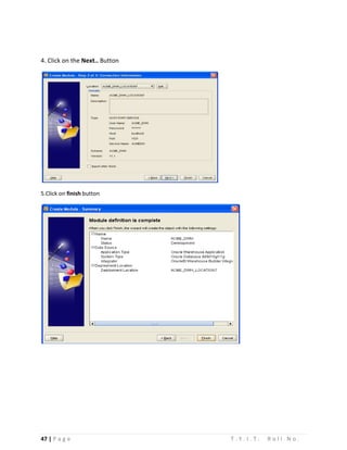 47 | P a g e T . Y . I . T . R o l l N o .
4. Click on the Next.. Button
5.Click on finish button
 