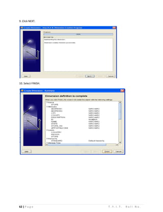 62 | P a g e T . Y . I . T . R o l l N o .
9. Click NEXT.
10. Select FINISH.
 