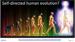 @dw2 Page 17
Self-directed human evolution?
http://www.facebook.com/photo.php?fbid=363390110431587
 