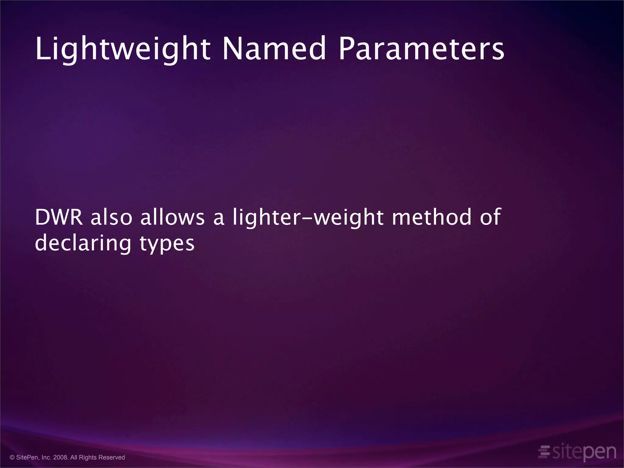 What's new in DWR version 3