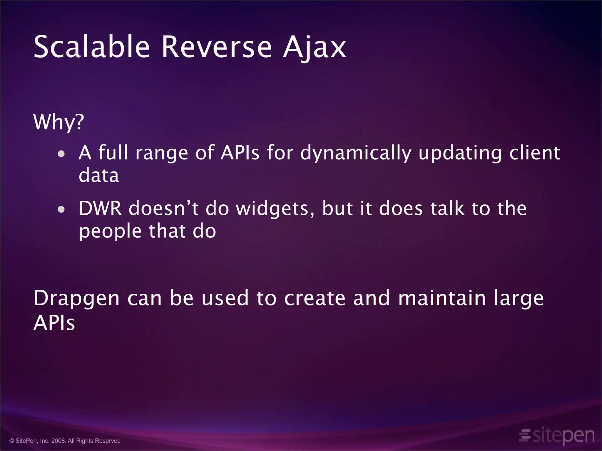 What's new in DWR version 3