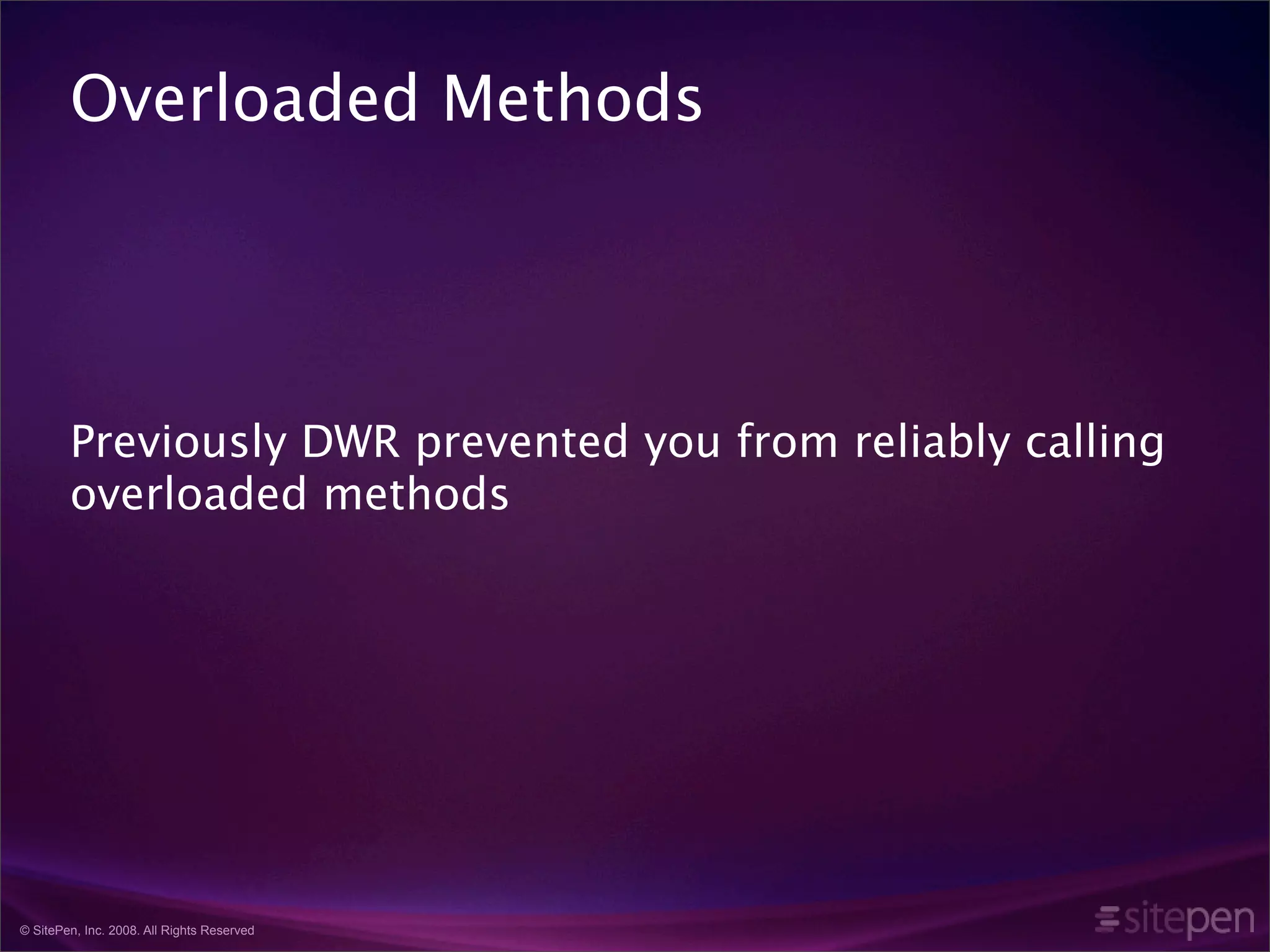 What's new in DWR version 3