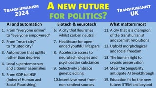Transhumanism 2024: A new future for politics?