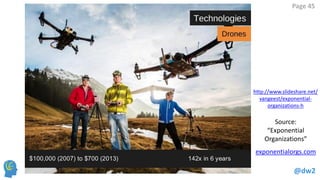 @dw2 
Page 45 
Source: “Exponential Organizations” 
exponentialorgs.com 
http://www.slideshare.net/ vangeest/exponential- organizations-h  