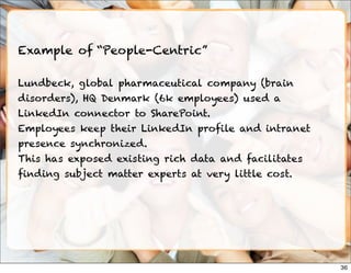 digital-workplace-trends.com netjmc.com/blog twitter: @netjmcOctober 2011
Example of “People-Centric”
Lundbeck, global pha...