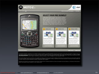 Applied Design Group   web/ www.applieddesign.tv email/ tim@applieddesign.tv phone/ +1.415.258.9575   64
 