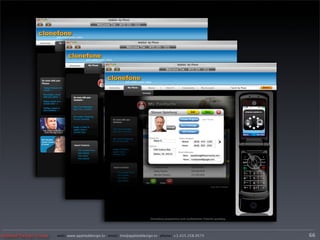 Applied Design Group   web/ www.applieddesign.tv email/ tim@applieddesign.tv phone/ +1.415.258.9575   66
 