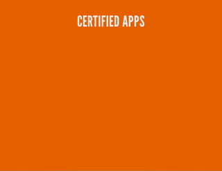 CERTIFIED APPS
 