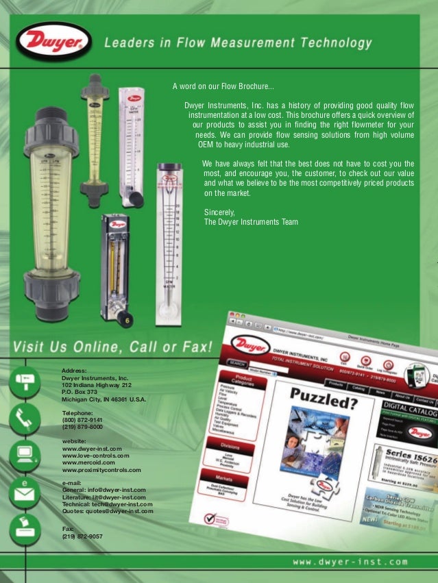 Dwyer Flow Meters