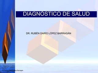 Dr. Rubén Darío López Barragán
DIAGNÓSTICO DE SALUD
Dr. Rubén Darío López Barragán
DR. RUBÉN DARÍO LÓPEZ BARRAGÁN
 