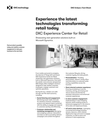 Dxc retail experience center