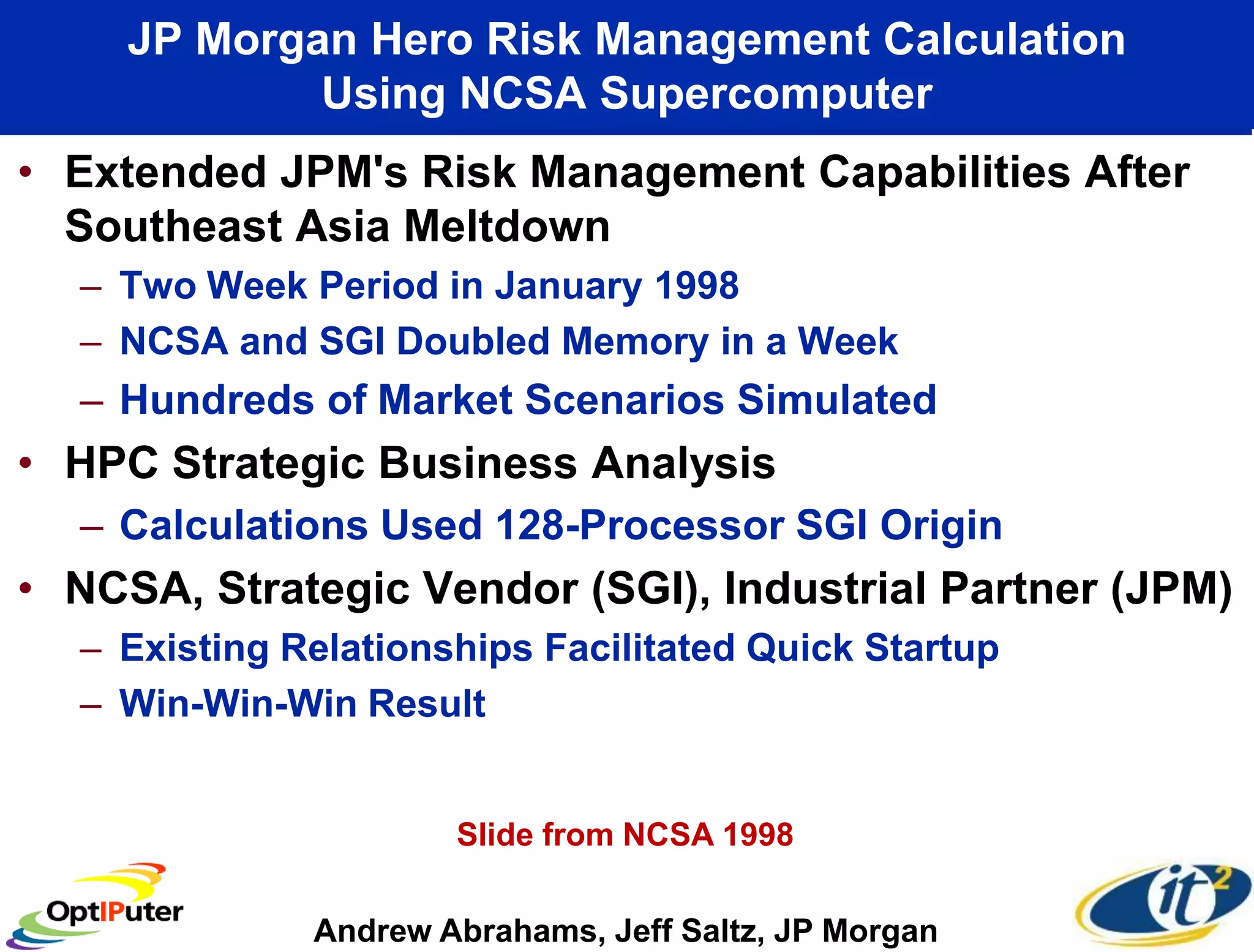 Larry Smarr - Making Sense of Information Through Planetary Scale Computing