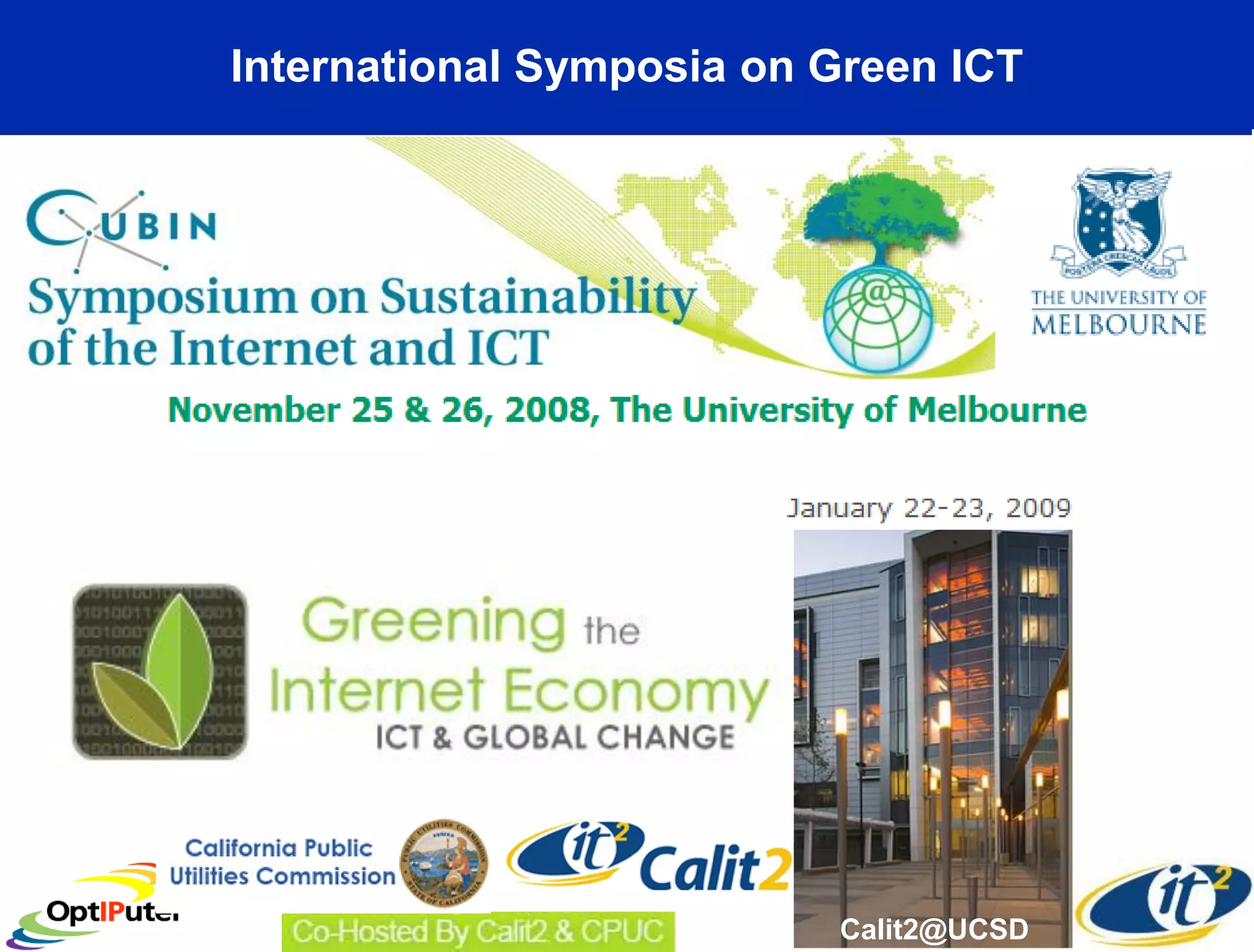 Larry Smarr - Making Sense of Information Through Planetary Scale Computing