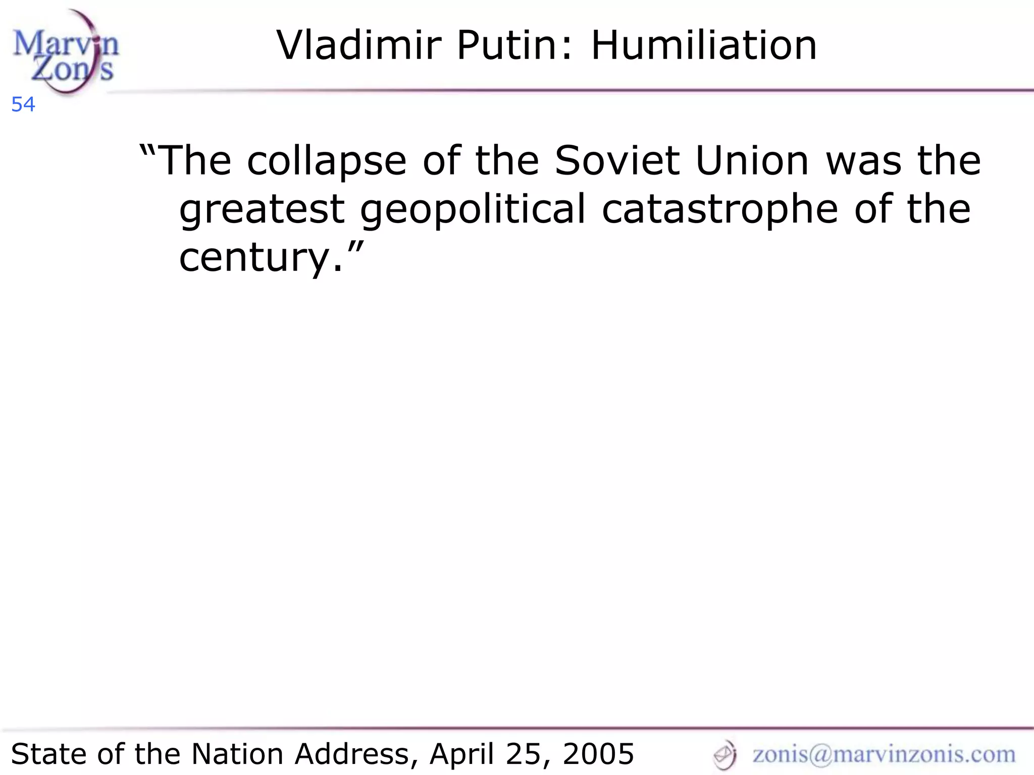 Marvin Zonis - Challenges for President Obama