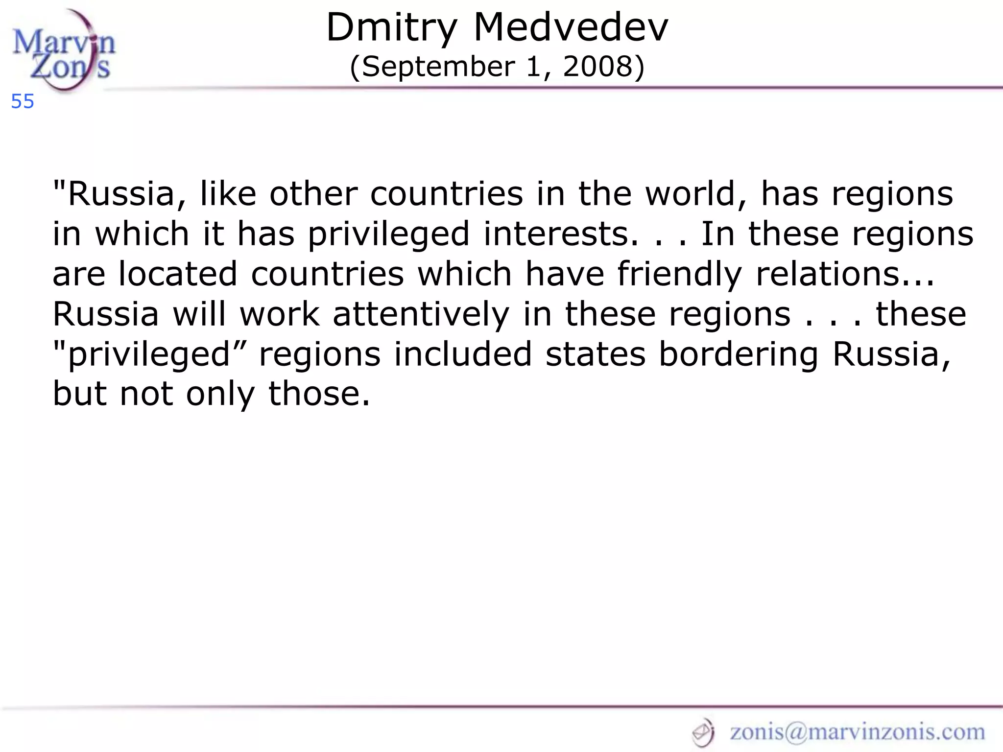 Marvin Zonis - Challenges for President Obama