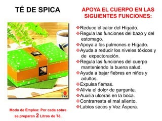 Desintoxica y equilibra las     funciones en los sistemas      del organismo.Modo de Empleo: Por cada sobre de café se prepara 1 taza (Azúcar al gusto)