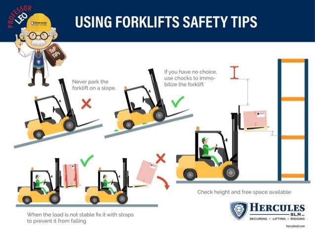Forklift Safety Tips From Professor Leo And Hercules Slr