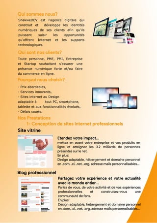 Shakwedev plaquette commerciale