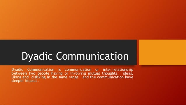 dyadic communication
