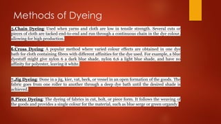 DYEING.pptx -based on characteristics of fibre- | PPTX