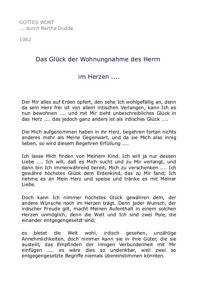 1062 Das Gluck Der Wohnungnahme Des Herrn Im Herzen