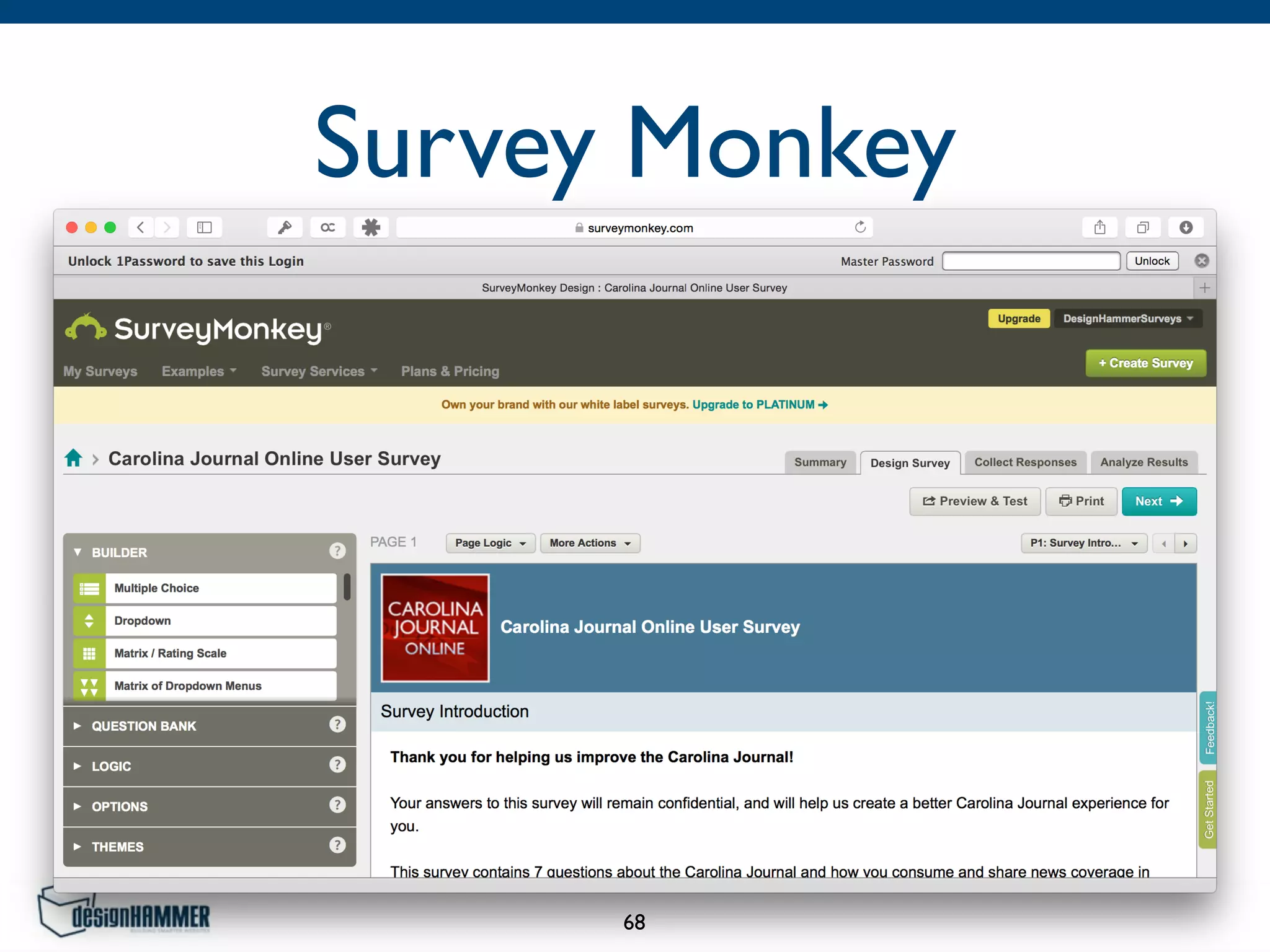 Survey Monkey
68
 
