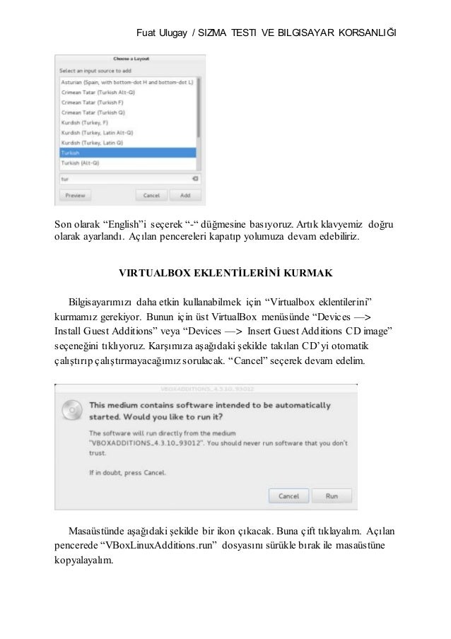 Sizma Testine Giris Fuat Ulugay