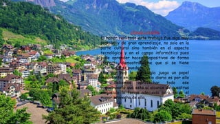 CONCLUSIÓN
El haber realizado este trabajo fue algo muy
positivo y de gran aprendizaje, no solo en la
parte cultural sino también en el aspecto
tecnológico y en el campo informático pues
pude aprender hacer diapositivas de forma
correcta, demostrándome que si se tiene
voluntad si se puede.
Hoy por hoy la tecnología juega un papel
importante en nuestra vida diaria es por ello
que debemos aprovechar todo ese
conocimiento que esta al alcance de nuestras
manos de la forma adecuada para sacer el
mayor provecho de ella.
 