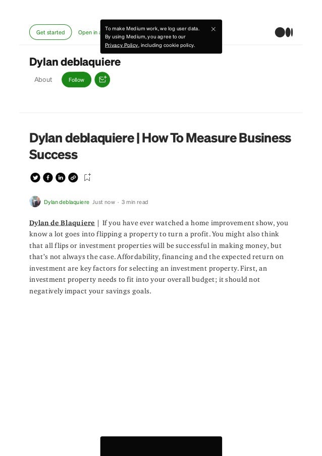 Dylan deblaquiere | How To Measure Business Success 2 dylan deblaquiere how to measure business success 1 638