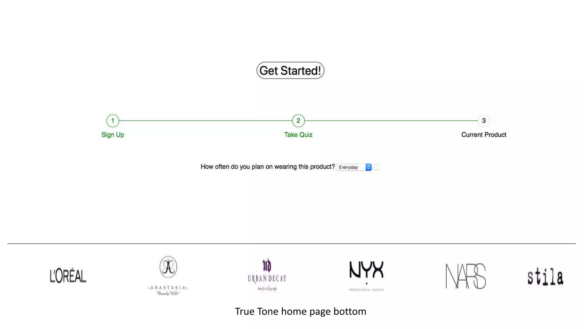 True Tone home page bottom