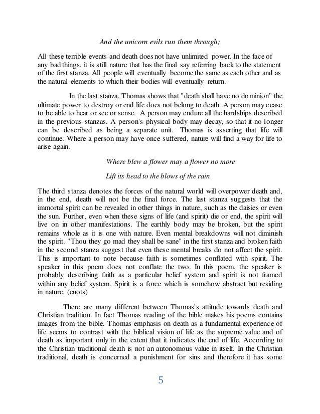 And Death Shall Have No Dominion Analysis Dylan thoman’s and death shall have no dominion. Death saves man.