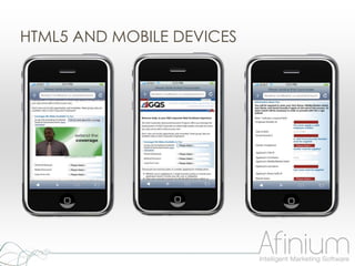 HTML5 AND MOBILE DEVICES
 