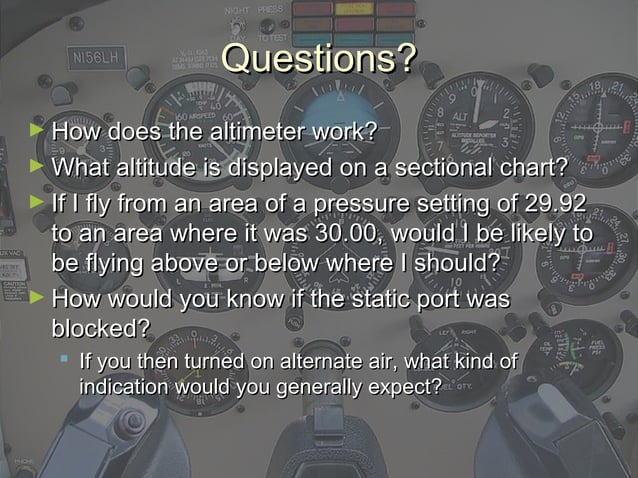Aircraft instruments | PPT